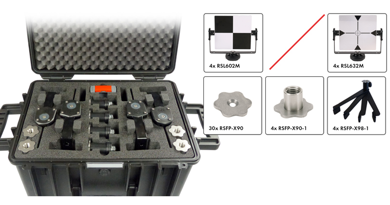 Laserscanner / SLAM Targets suitcase set KS4